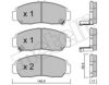 METELLI 22-0462-0 Brake Pad Set, disc brake